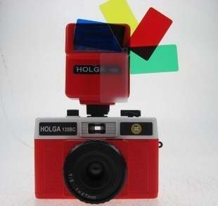 LOMO相机 HOLGA 135bc 红白限量15B四色闪