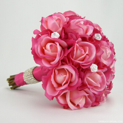 手捧花-各种创意、各种材料的玫瑰手捧花