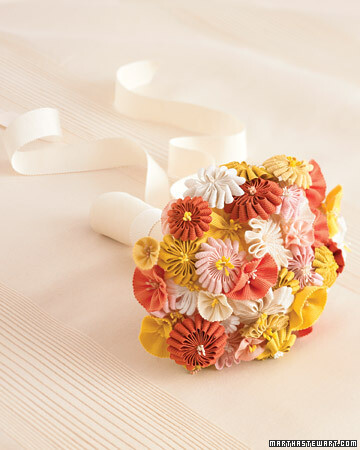 Ribbon and Fabric Bouquet