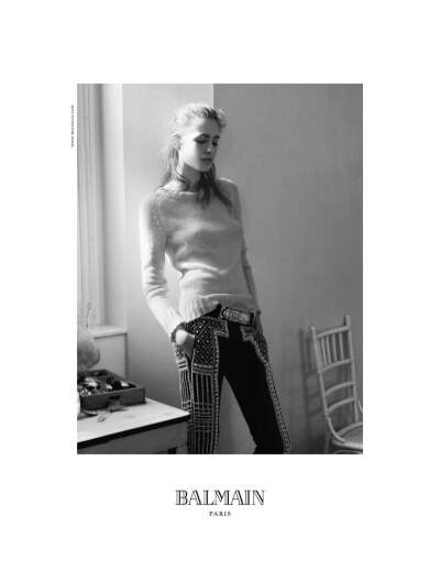 balmain4 Nadja Bender Chills for Balmains Fall 2012 Campaign by David Sims