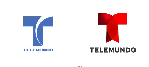 telemundo标志，前后