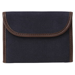 柿澀染短夾深藍