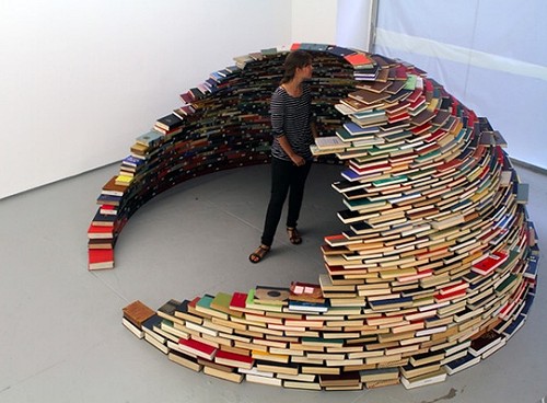 Dome made of books! Very cool!