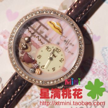 你的手表够童话吗？来自日本设计师手作的软陶手表，满足你对童话的幻想，同时精致的做工也很有爱呢~
