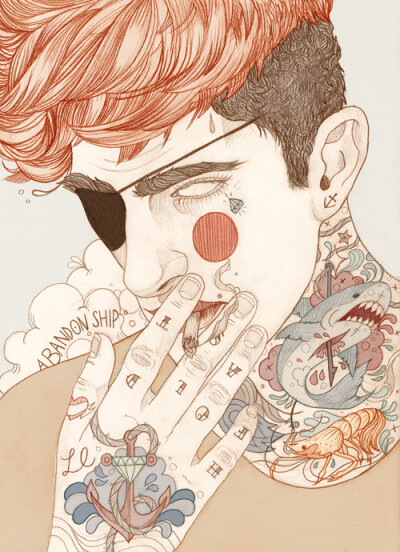 Liz Clements Liz Clements is a freelance artist/illustrator based in London. Her illustrations created with a soft pencil, depicting tattooed girls; Liz is well known for her stylized collection of …