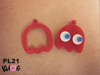 Kuloft 小布拉环 Blythe pull ring PL21 红色吃豆豆 -