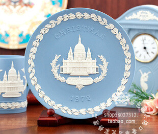 英国制 Wedgwood 1972年 英伦 年度瓷盘 圣保罗大教堂