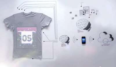 TshirtOS is webconnected, programmable, 100 percent cotton