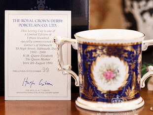 皇冠德贝Royal Crown Derby1900-2000年纪念马克杯爱之杯结婚必备