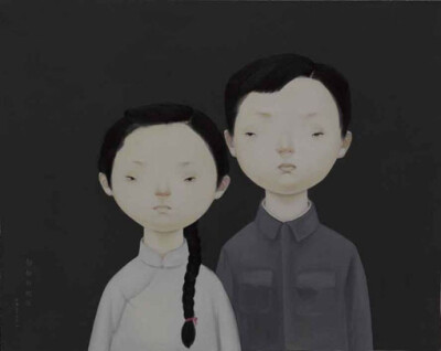 图片、林海容、Q版、人物、油画