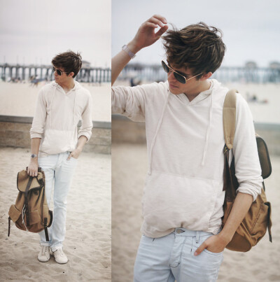 Aviators, River Island Backpack, Zara Pastel Blue Pants, Summer Shoes, Topman Lucite Watch