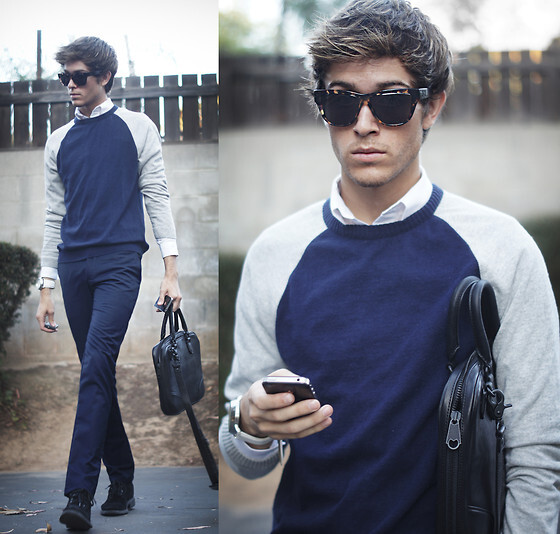 Ivi Glasses, River Island Sweater, Ben Minkoff Bag