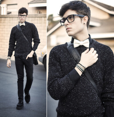 Glasses, Bowtie