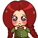 长辫娃娃INMANDY表情