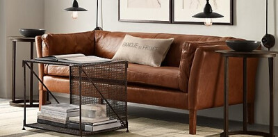 Great leather couch from Restoration Hardware: http://www.restorationhardware.com/catalog/categor...