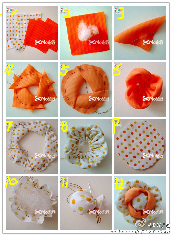 ◤http://ppptree.taobao.com◢ 布艺花朵DIY