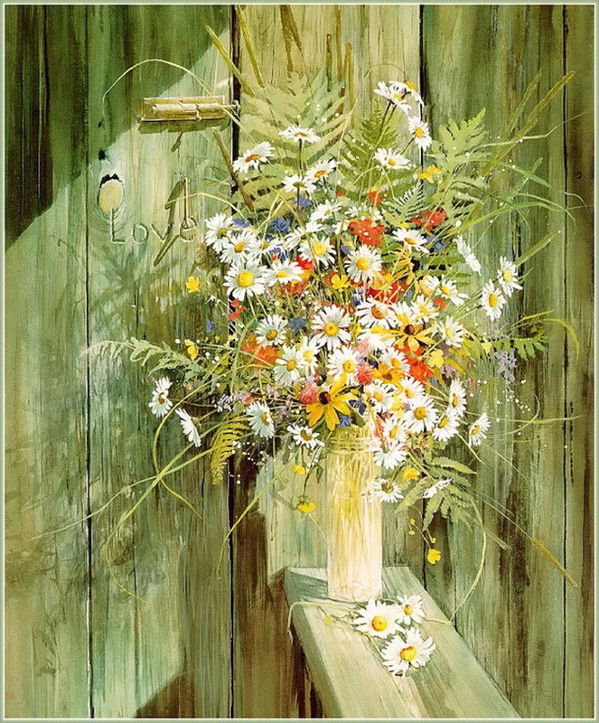 卡罗琳·比利希(Carolyn Blish)水彩画作品