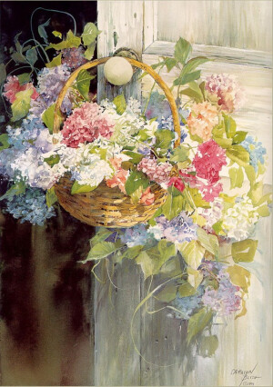 卡罗琳·比利希(Carolyn Blish)水彩画作品