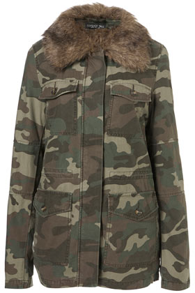 Tall Camo Fur-lined Jacket