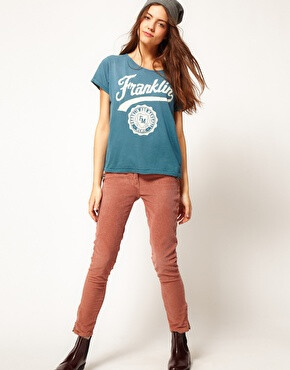 Image 4 of Franklin & Marshall Varsity Round Neck T-Shirt