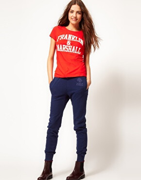 Image 1 of Franklin &amp; Marshall Overdyed Track Pants