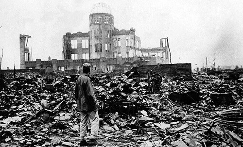 August 9, 1945: An atomic bomb is dropped on Nagasaki.