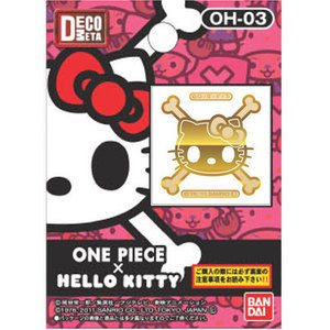 HELLO KITTY×ONE PIECE海贼王乔巴期间限定金箔贴纸