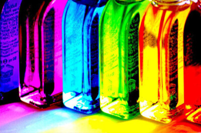 colorful bottles