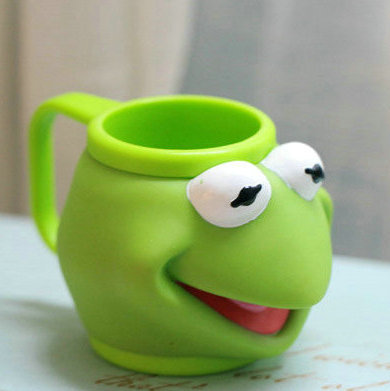 Kermit塑料饮水杯 磨砂质感表面