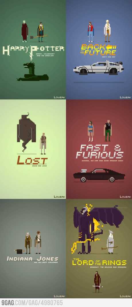 Movie Pixel Posters