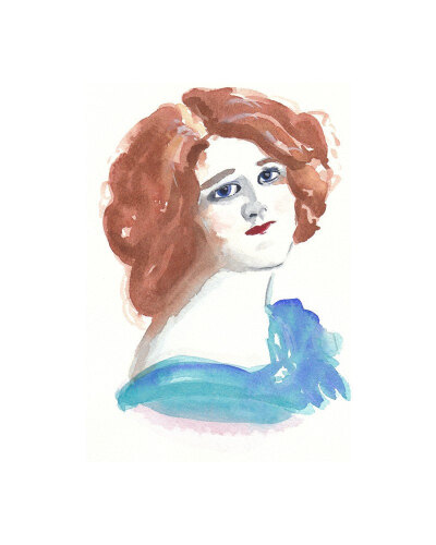 Woman Watercolor - Original Painting, Portrait.jpg