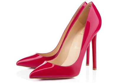 Christian Louboutin [Pigalle] Pivoine Patent Leather Heel Height: 120mm