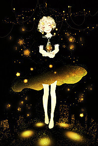 黑色里面的金色会发光=v=