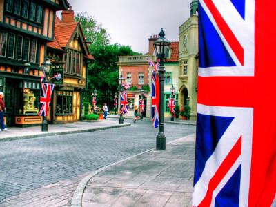 ╮╭、tik tok、UK、街景、英国国旗、米字旗、英伦、米字旗飘扬、英国、黎洛鱼绿西青蓝、红白蓝、伦敦、Monster-Als