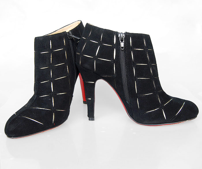 Christian Louboutin Black Globe 100 suede