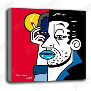 时尚无框纯手绘装饰油画/法国波普艺术插画/现代搞怪卡通/卧室网购——全国首家家居导购网站一兜糖