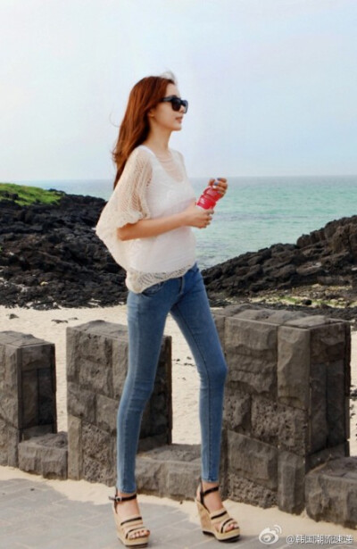 罩衫、仔裤、厚底鞋~~~爱S这种搭啦~~