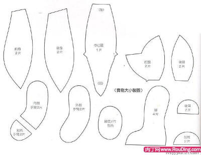 皮革DIY泰迪熊手工教程(含小熊制作纸样)