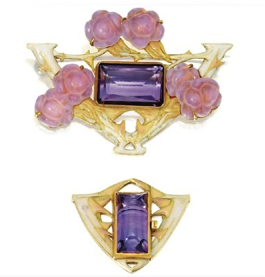 brooch and clasp by René Lalique, ca. 1900 by gwendolyn