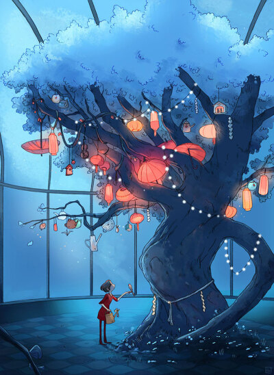 The wish tree by Aurélie Neyret