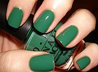 OPI 美国原装正品指甲油 TEXAS德州系列 漆光墨绿 T11 15ML