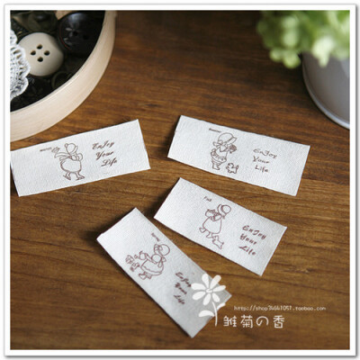 DIY布艺手工辅料 特价三款织唛/水洗唛 苏姑娘 照相机 handmade