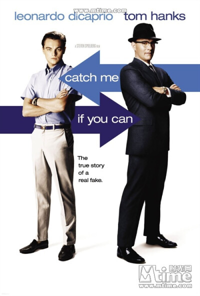 逍遥法外 Catch Me If You Can 2002,斯皮尔伯格。汤姆汉克斯，莱昂纳多主演。 天才少年，有爱的警察。