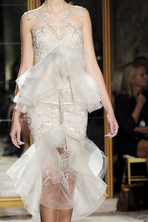 MARCHESA Spring 2012 Details（大图）、Marchesa、details、蕾丝、麻豆