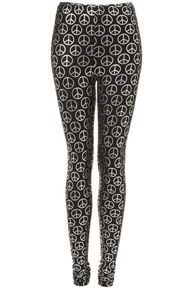 Silver Peace Leggings