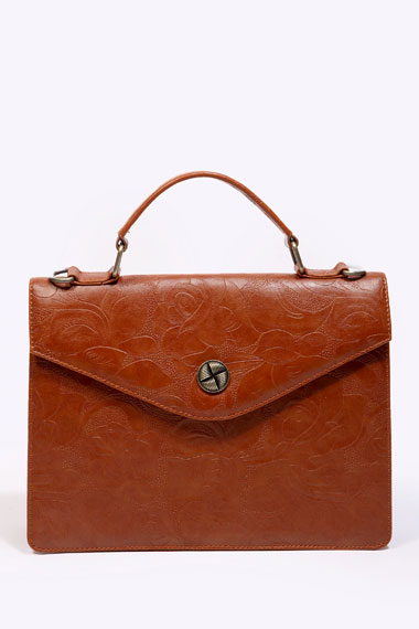 Floral Tooled Lady Bag