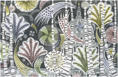 by Angie Lewin - Thames Fireworks泰晤士煙火