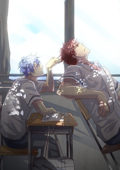 黑子的篮球，黑子哲也和火神大我。。。。。。。。在一起吧，在一起吧！！！