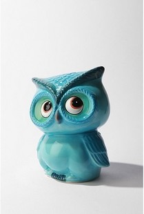 urban outfitters The Owl Bank 超萌猫头鹰储蓄罐，好可爱！！！好想要！！！