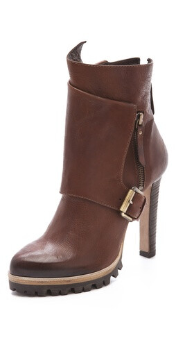 Vic Matie High Heel Lug Sole Booties